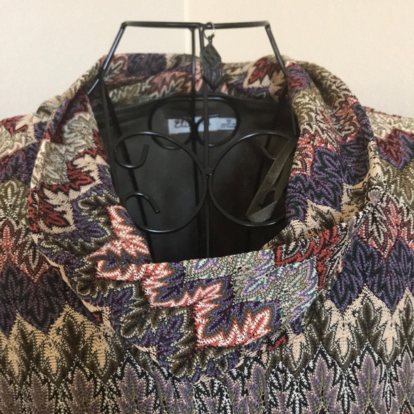 Eliza J ZigZag Funnel Neck Knit Dress - Picture 3 of 4